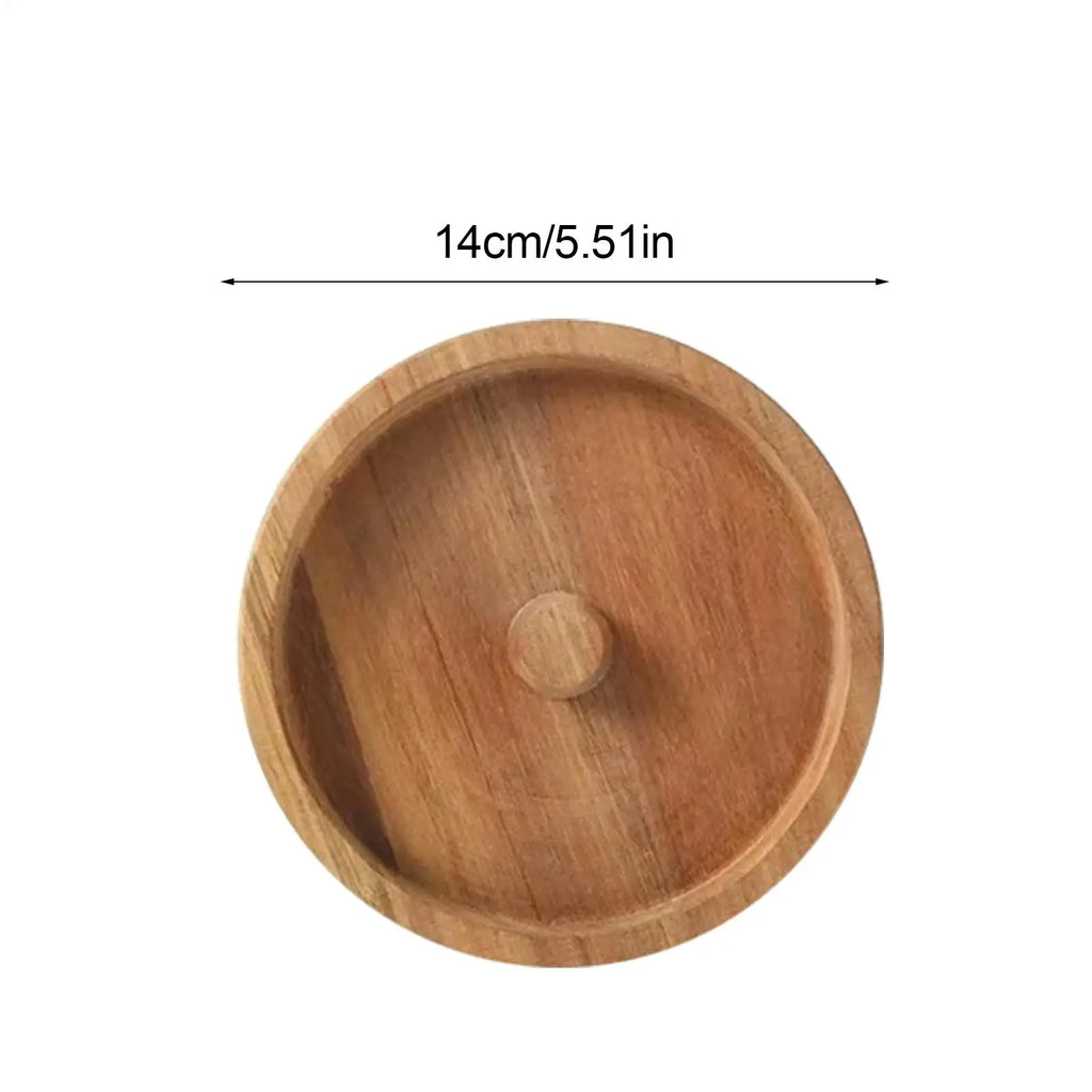 Wooden Margarita Salt & Sugar Rimmer Dish | Bar Accessory Cocktail Rimmer Dish PLUSH