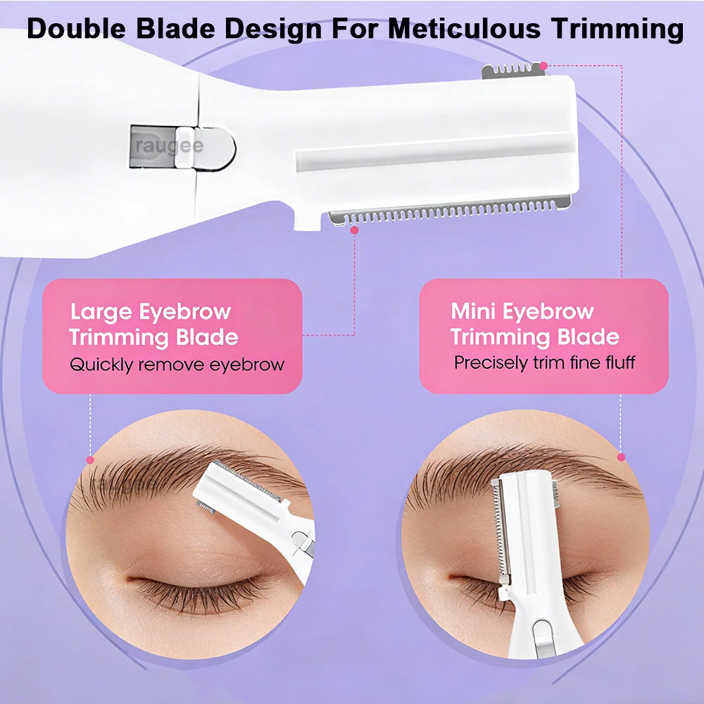 PEICON Electric Eyebrow Trimmer & Facial Hair Remover Electric Eyebrow Trimmer PLUSH