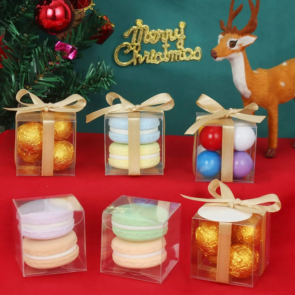 50pcs Clear Favor Boxes | Mini Cube Candy & Gift Boxes Party Favor Boxes PLUSH
