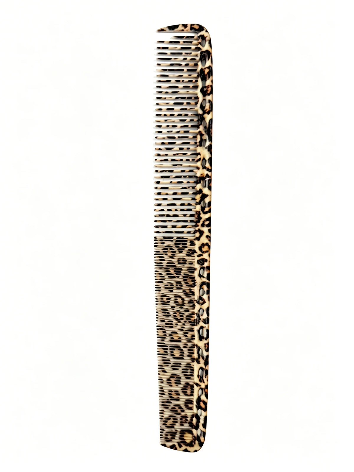 Wide & Fine Tooth Hair Combs – 13 Colors | Salon & Home Hair Styling Comb PLUSH Leopard-B