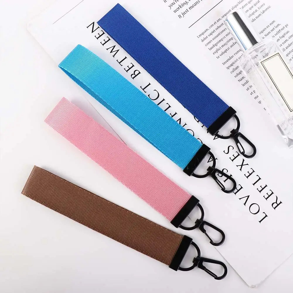 Solid Ribbon Keychain Lanyard – Bag Charm & Phone Strap Ribbon Keychain Lanyard PLUSH