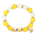 Hummingbird Butterfly Bee Sunflower Beaded Bracelet Women Beaded Bracelet PLUSH Yellow Bee