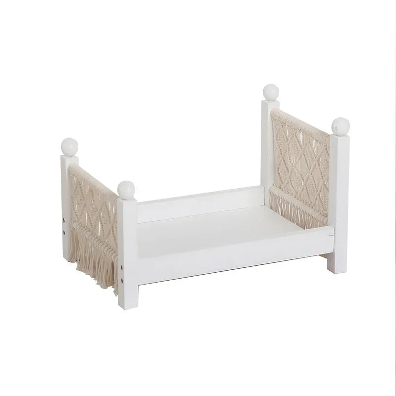 Handmade Newborn Photography Posing Bed | Pine & Cotton Prop Newborn Photography Prop PLUSH