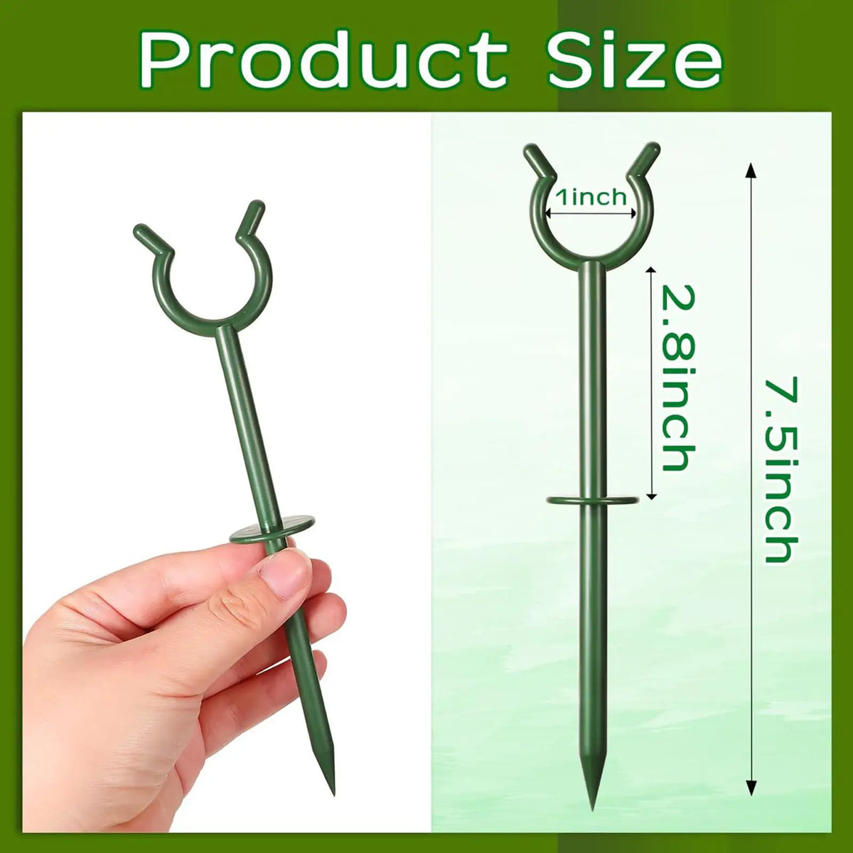 10-Pack Garden Hose Guide Stakes – Anti-Tangle Lawn Holder Garden Hose Guide PLUSH