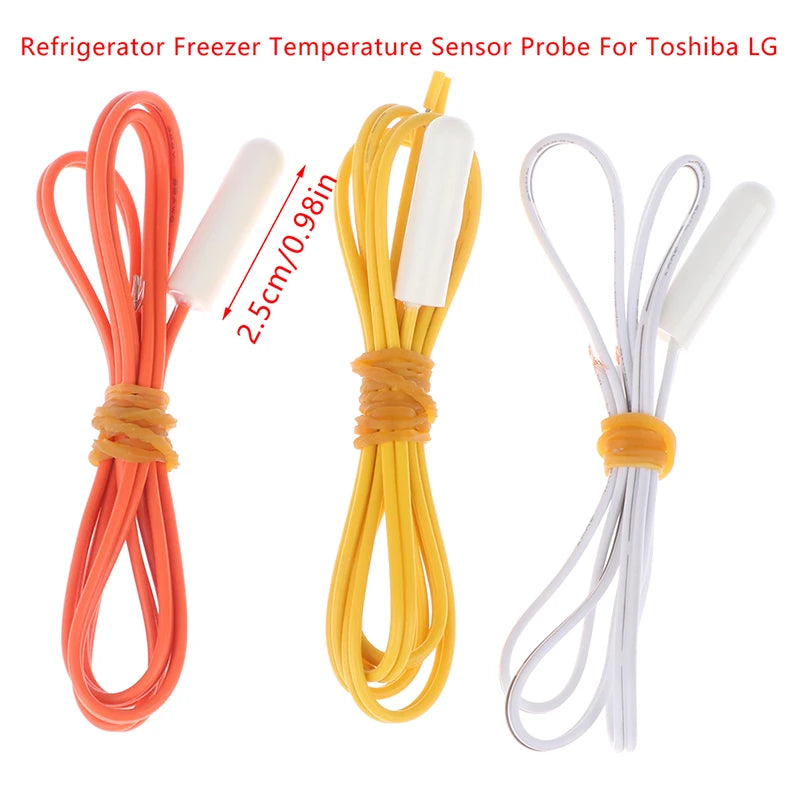 NTC Thermistor Fridge Sensor 2.1K/5K/10K – Thermostat Replacement Temperature Sensor PLUSH