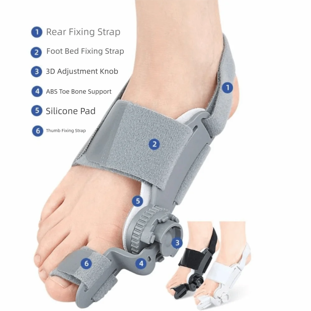 Adjustable Bunion Corrector Big Toe Straightener Brace – Unisex Toe Corrector Brace PLUSH