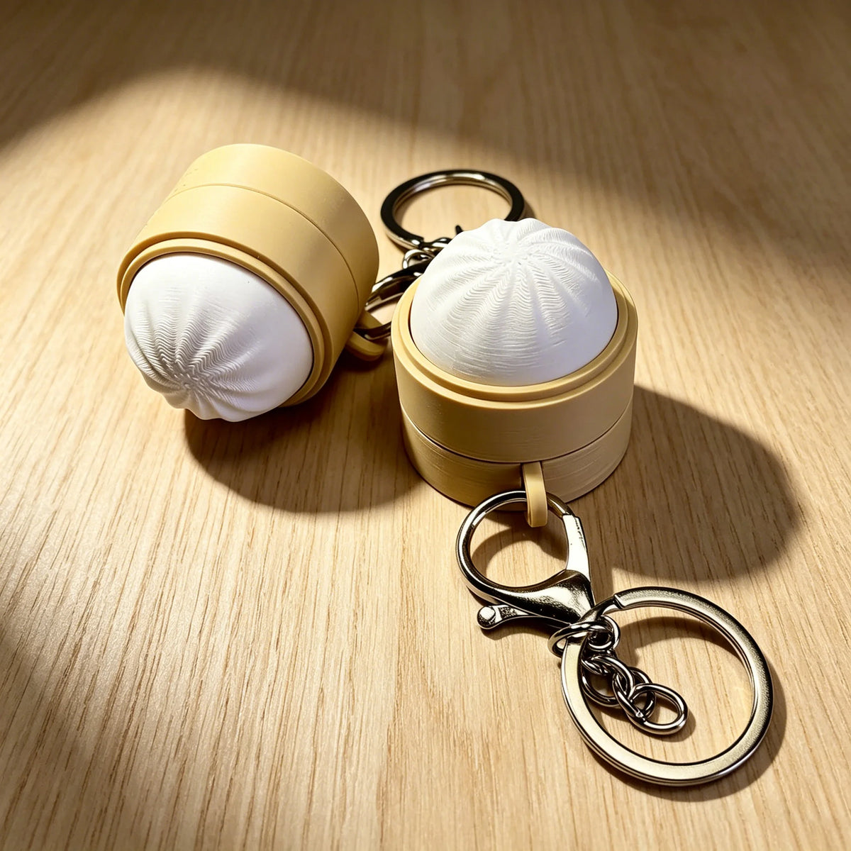 Mini Steamed Bun Squeeze Fidget Keychain | Cute Sensory Toy Fidget Keychain Toy PLUSH