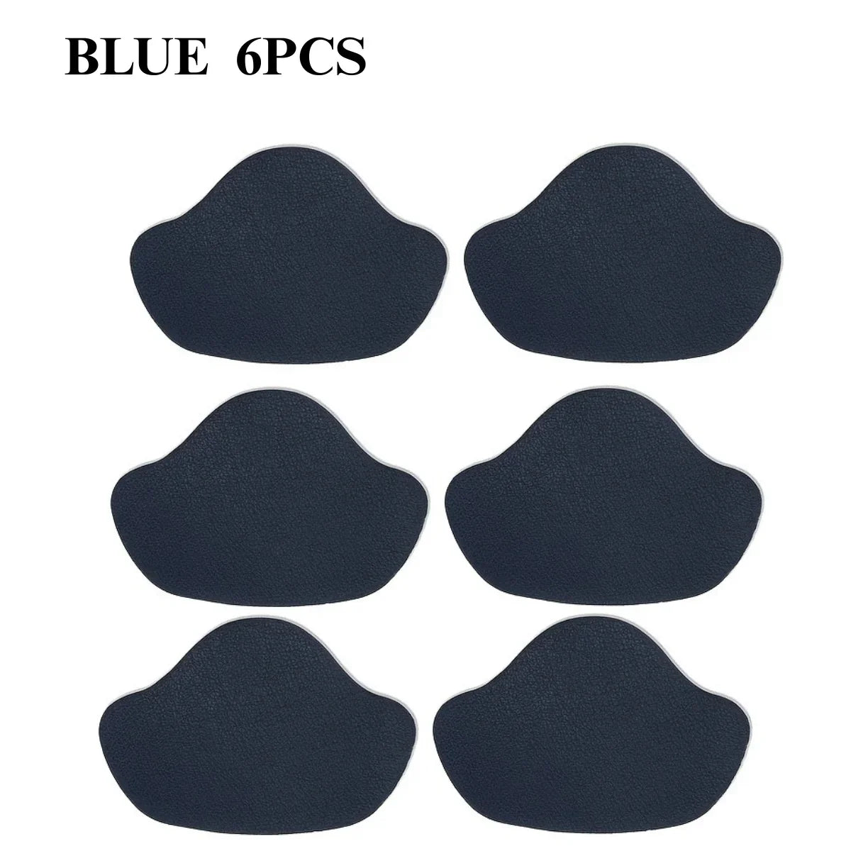 6-Pack PU Sneaker Heel Repair Patches – Shoe Protector Stickers Shoe Repair Patches PLUSH blue