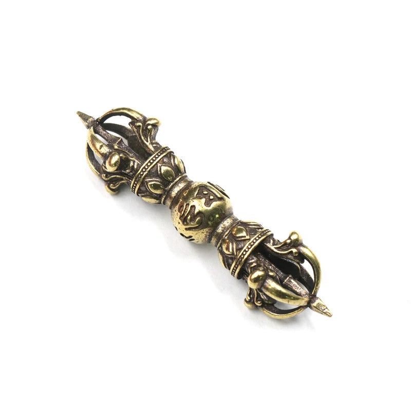 Tibetan Buddhist Vajra Brass Pendant – Nepal Handcraft Charm Jewelry Pendant Charm PLUSH