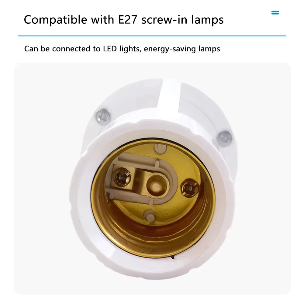 E27 PIR Motion Sensor Bulb Adapter – Auto LED Switch 110V/220V Motion Sensor Adapter PLUSH