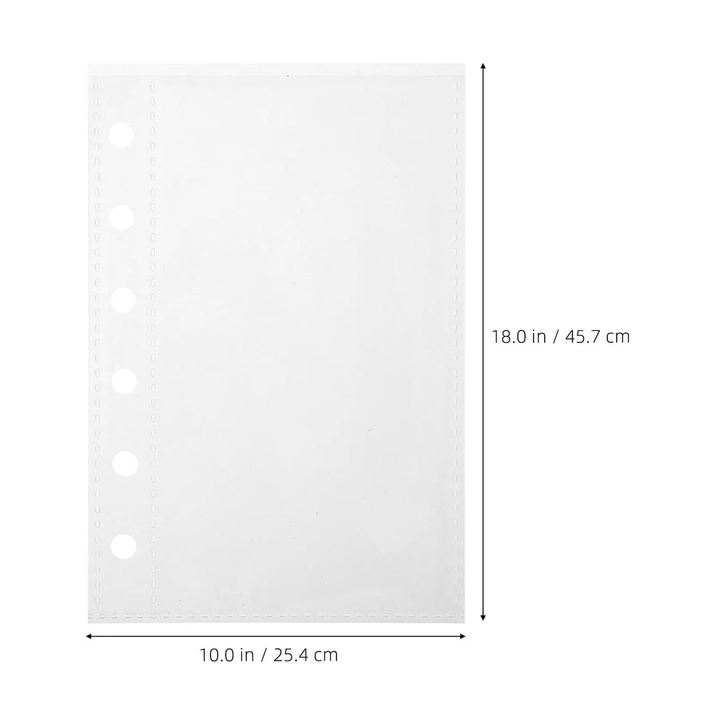 60pcs Clear Plastic Page Protectors – Heavy Duty Scrapbook Refill Page Protectors PLUSH