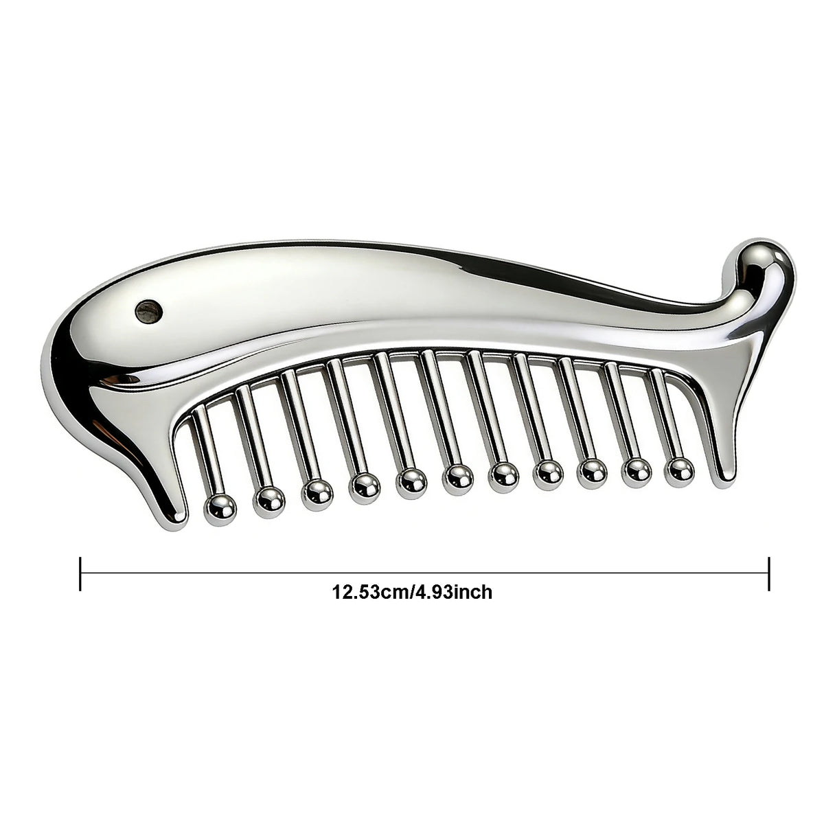 Stainless Steel Scalp Massager Comb & Gua Sha Tool Manual Massage Tool PLUSH