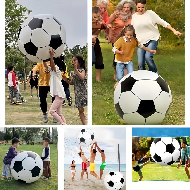 70cm Giant Inflatable Soccer Ball – Beach & Pool Toy Inflatable Ball Toy PLUSH
