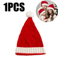 Adults & Kids Christmas Knitted Hat – Festive Xmas Party Prop Christmas Knitted Hat PLUSH 1PCS Adult