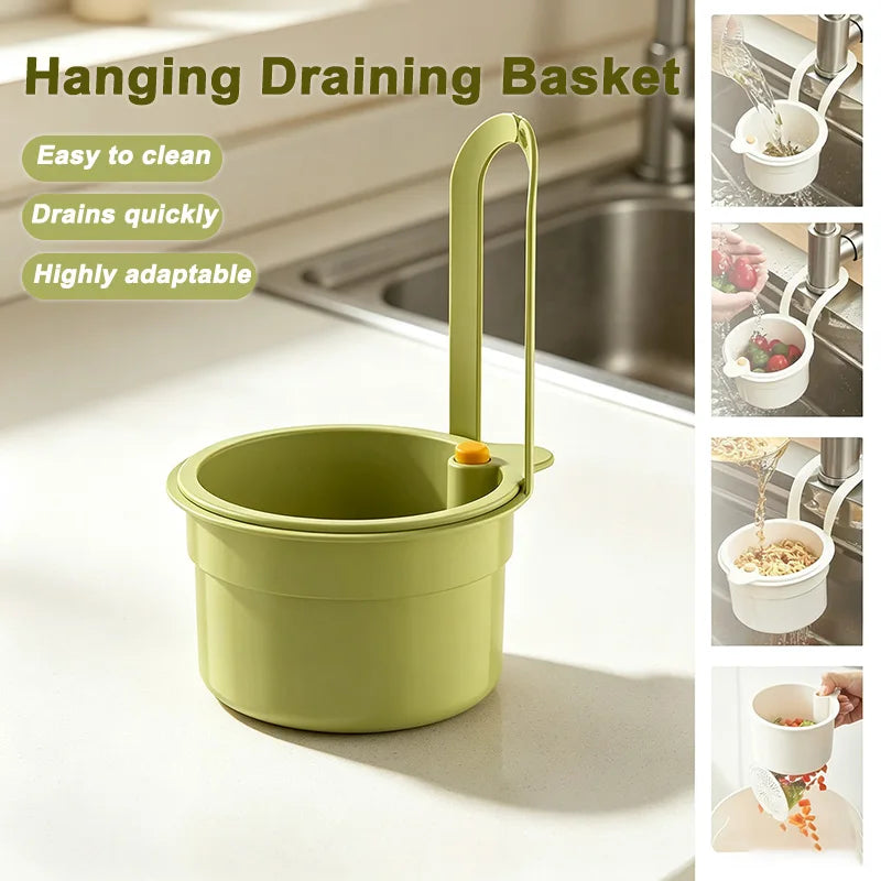 Self-Cleaning Sink Strainer Basket | Faucet Hanging Food Filter Sink Strainer Basket PLUSH