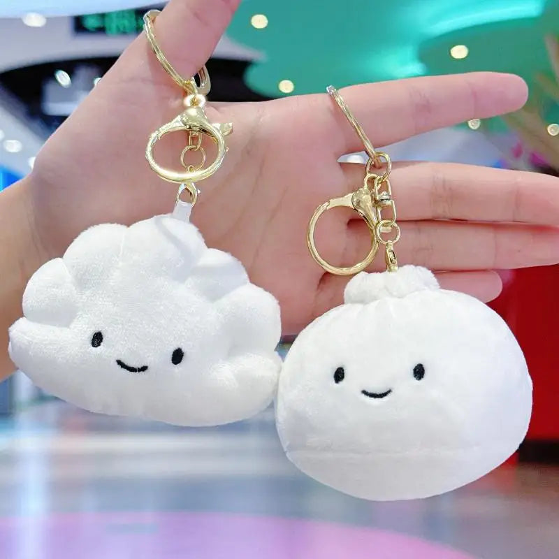 Dim Sum Plush Keychain – Cute Steamed Bun Bag Charm Plush Keychain PLUSH