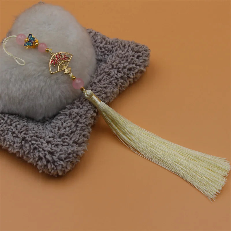 Hanfu Tassel Decoration – Antique Fan Cheongsam Trim | 30cm