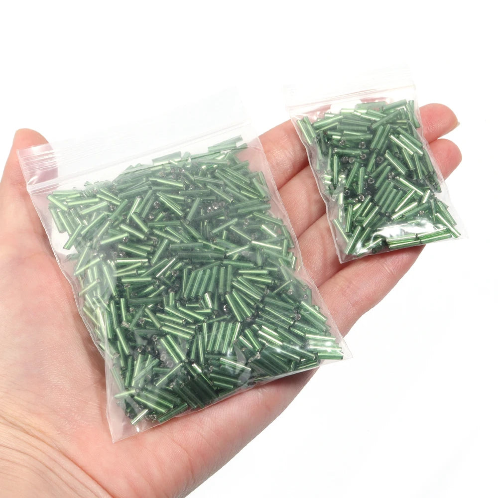 Silver Filled Glass Tube Seed Beads 10–50g | DIY Jewelry Glass Seed Beads PLUSH