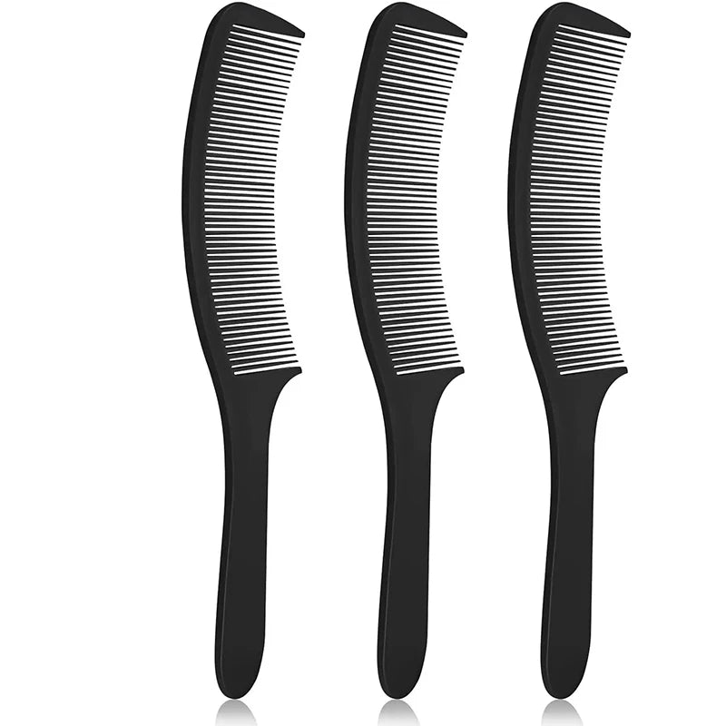 Curved Barber Clipper Comb Set – Anti-Static Hair Styling Barber Styling Comb PLUSH 3pcs