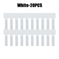 Reusable Hook & Loop Cable Ties | Self-Adhesive Wire Organizer Cable Ties Organizer PLUSH White-20PCS