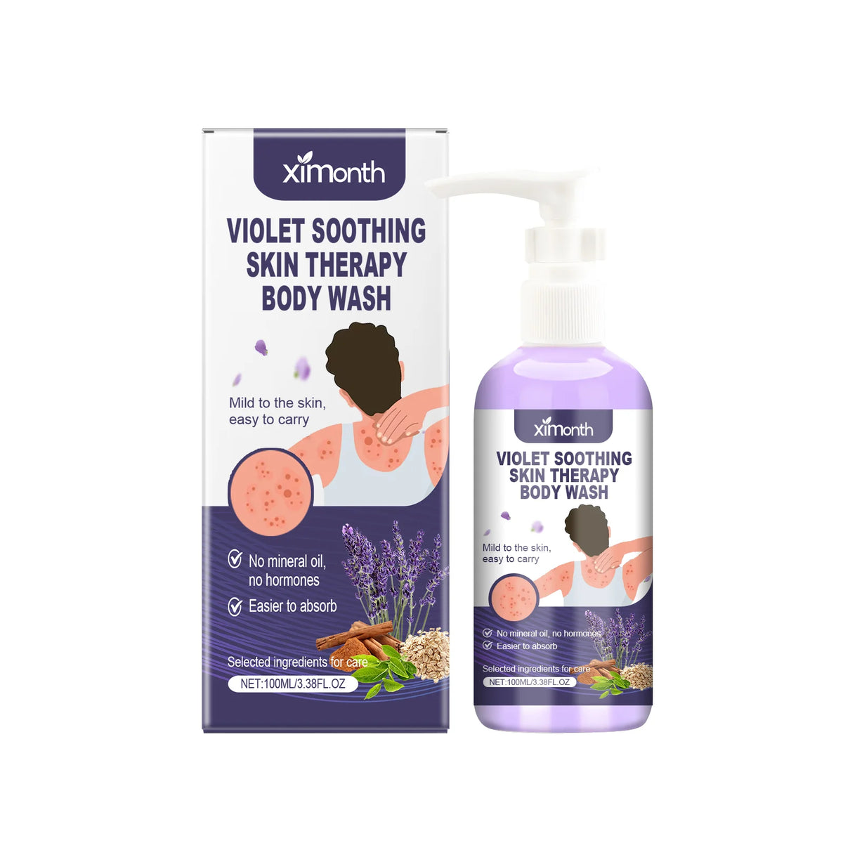 Violet Shower Gel – Nourishing Fragrant Body Wash 100ml Shower Gel PLUSH 100ml Boxed Moisturizing