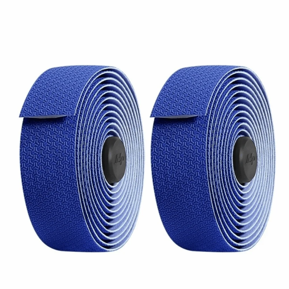 PU Road Bike Handlebar Tape – Anti-Slip, Waterproof + End Plugs Bike Handlebar Tape PLUSH Blue