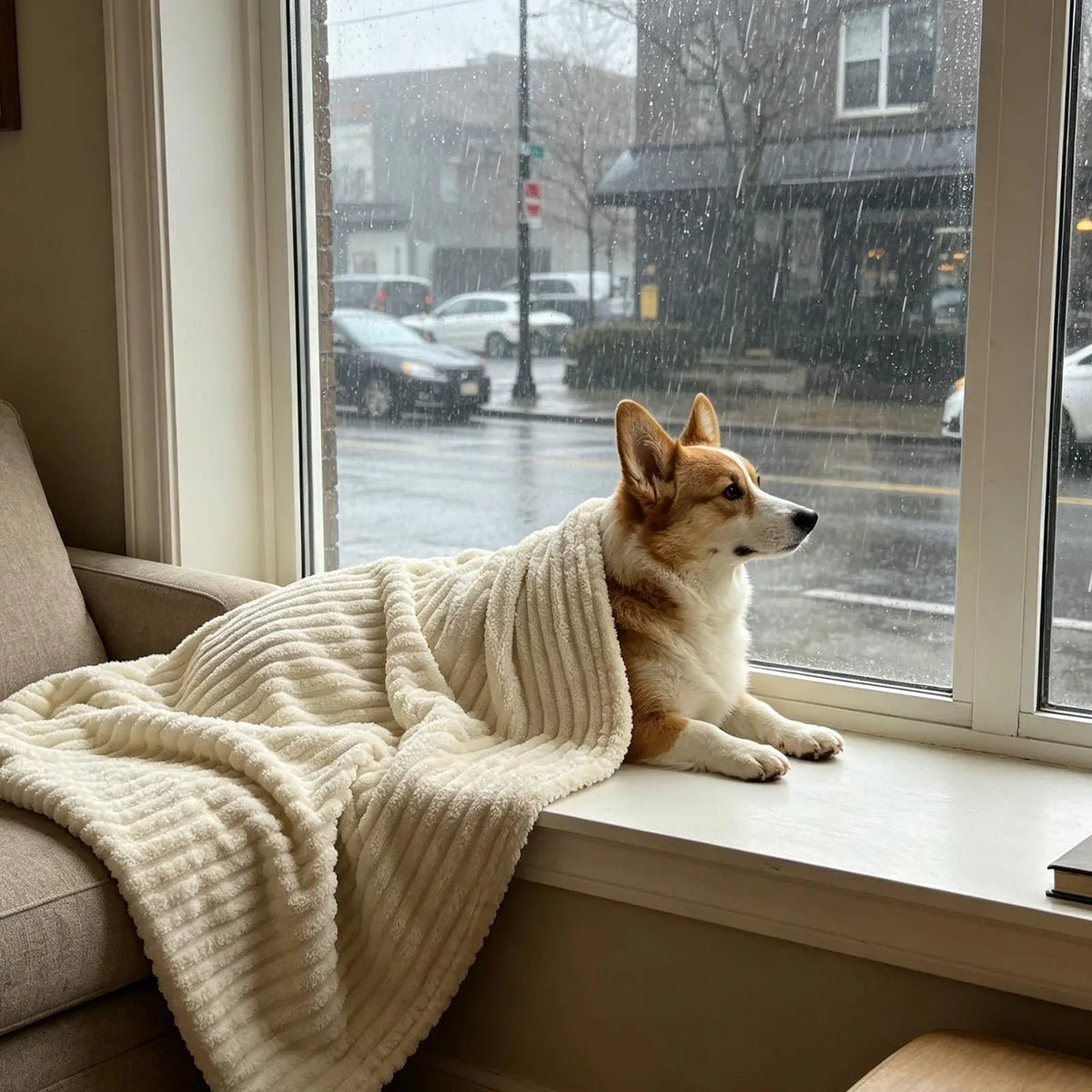 Dog & Cat Calming Blanket – Soft Flannel Pet Throw Pet Calming Blanket PLUSH