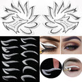 Leopard Cat Eye Eyeliner Stencils – Easy Makeup Shaping Tool Eyeliner Stencil Set PLUSH FoxEyeliner Sticker
