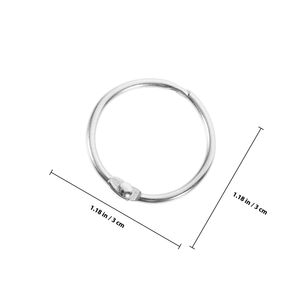 20pcs Metal Binder Rings – Small Key Rings for DIY & Loose Leaf Metal Binder Rings PLUSH