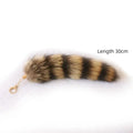Plush Raccoon Tail Keychain – Fluffy Furry Pompom Bag Charm Plush Keychain Charm PLUSH 30cm