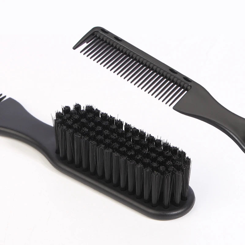 Double-Sided Beard Comb Brush – Professional Barber Styling Tool Beard Comb Brush PLUSH