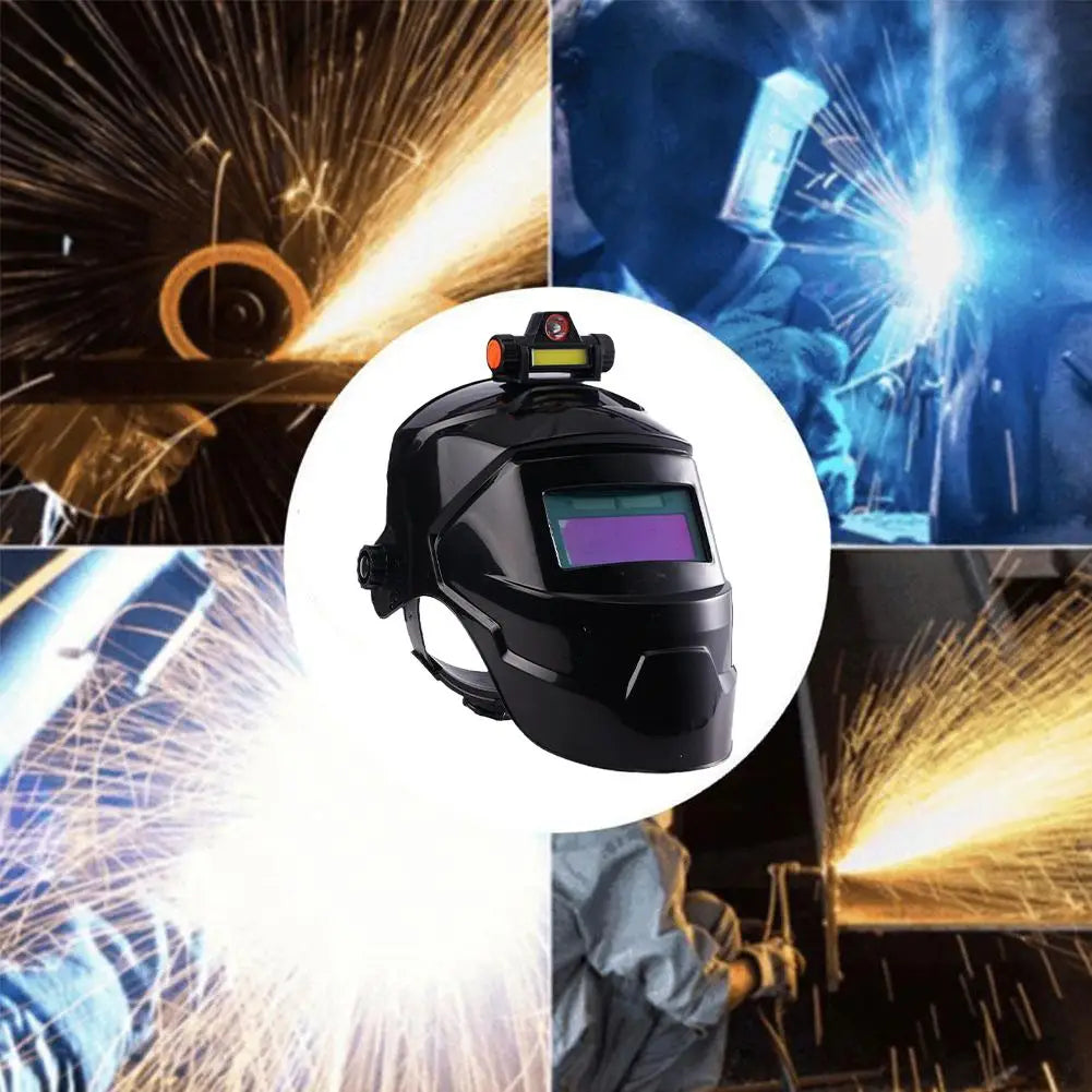 Auto Darkening Welding Helmet with LED Light | MIG TIG Welding Helmet PLUSH