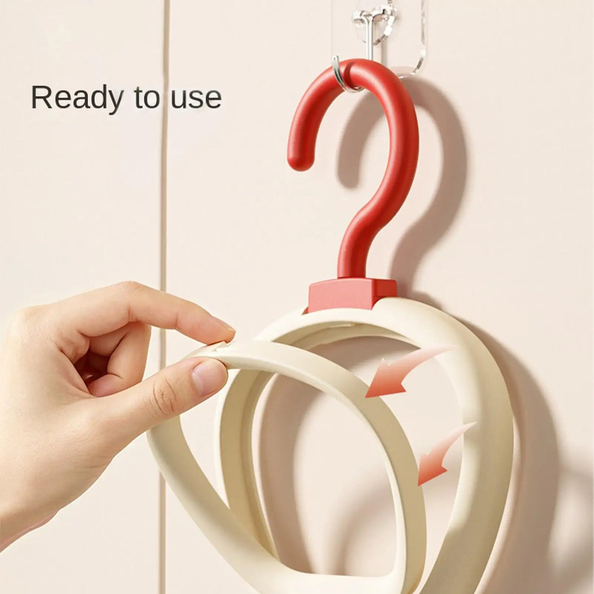 6-Hook Spliceable Baseball Cap Rack & Hat Organizer – White Hat Rack Organizer PLUSH
