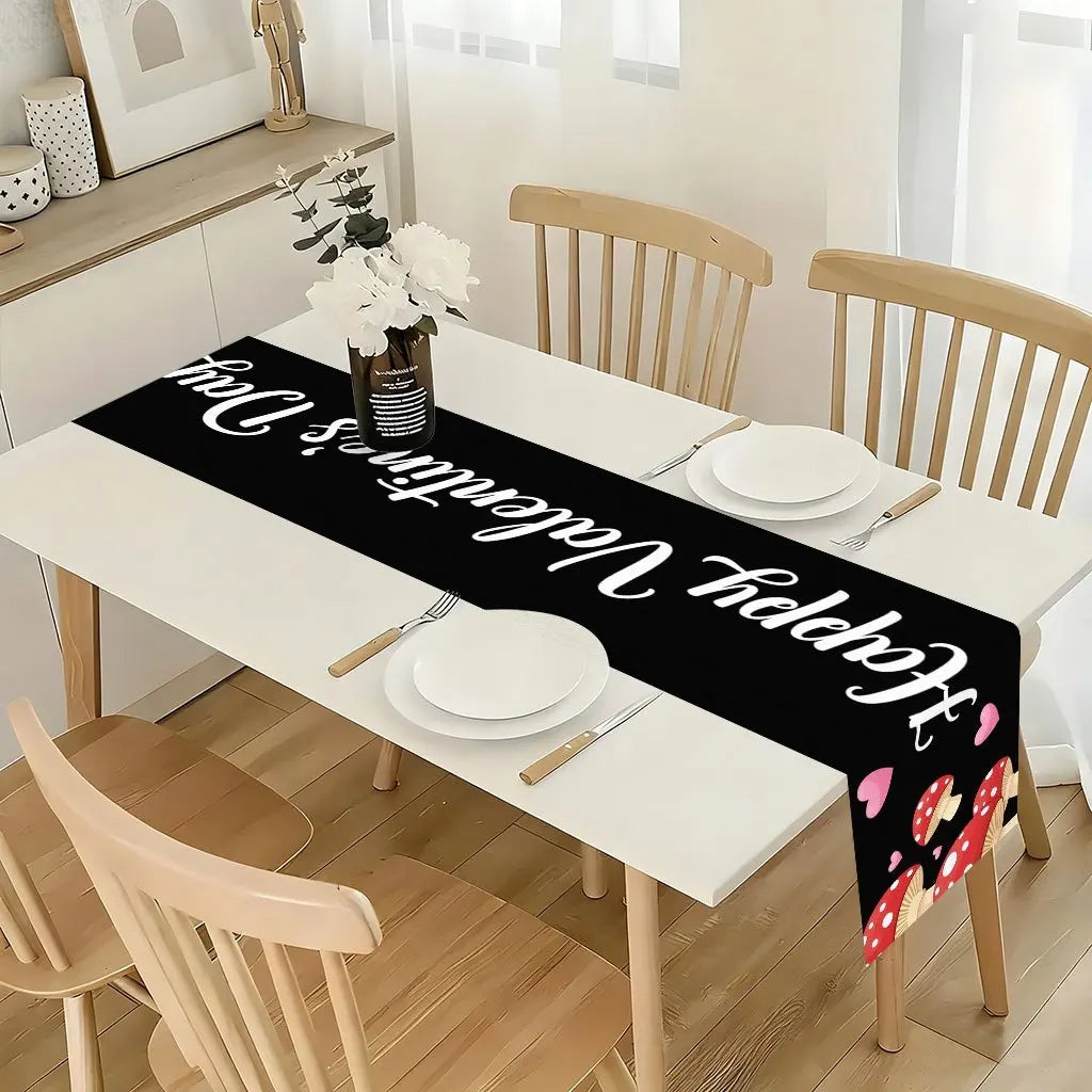 Valentine's Day Table Runner – Polyester Home Décor Fabric Table Runner PLUSH