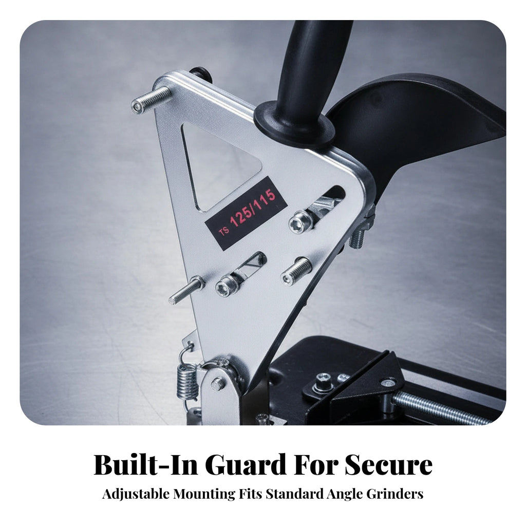Sliding Angle Grinder Stand | Adjustable, Stable Bench Mount Angle Grinder Stand PLUSH
