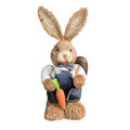 35cm Woven Wicker Easter Bunny Rustic Table Centerpiece Decor Easter Table Decor PLUSH B-1PCS 35CM