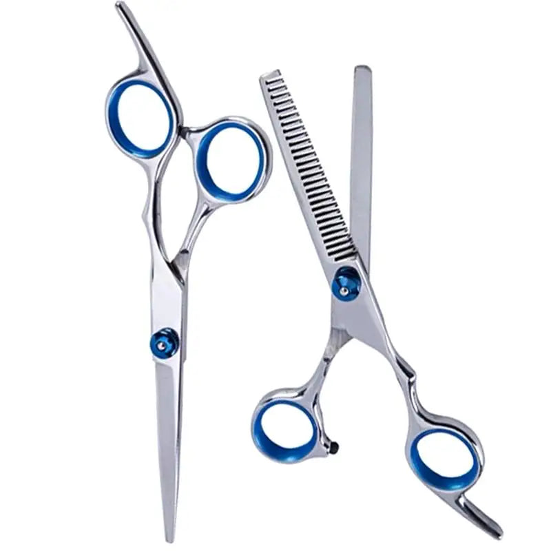 Professional 6" Hairdressing Scissors Set – Cutting & Thinning Hair Cutting Scissors PLUSH 2PCS F
