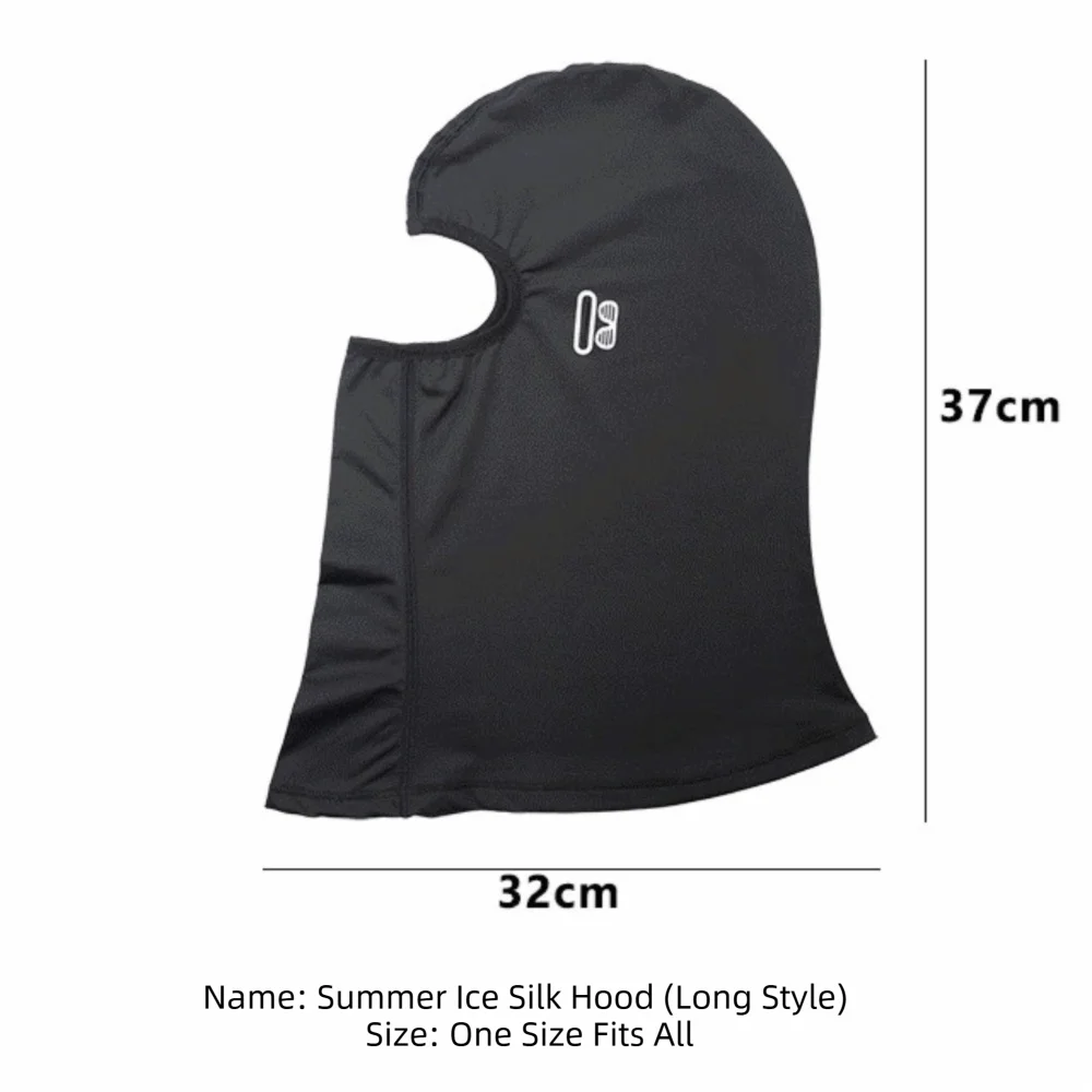 Ice Silk Full Face Balaclava – Cooling UV Protection Mask Balaclava Face Mask PLUSH