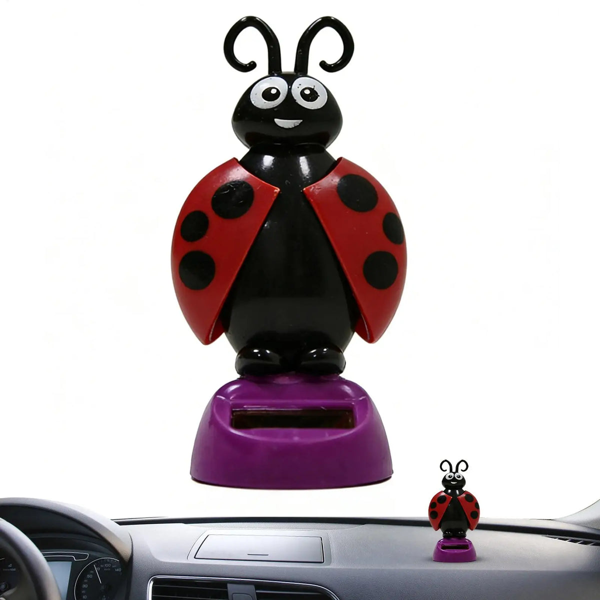 Solar Dancing Animal Car Dashboard Figurine | Shaking Head Toy Dashboard Figurine PLUSH