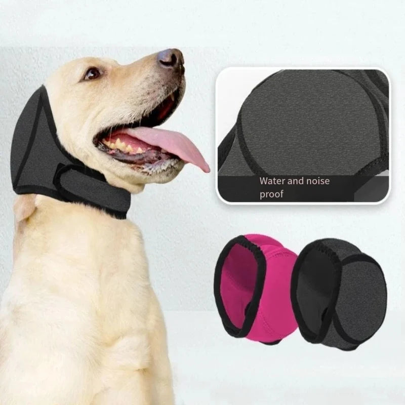 Dog Calming Ear Covers – Noise Reduction Pet Earmuffs S/M/L Dog Ear Covers PLUSH