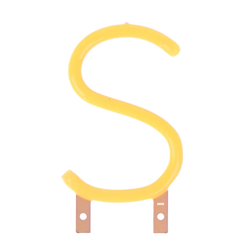 English Letter COB LED Filament DC3V Yellow – DIY Party Decor LED Filament Light PLUSH A19