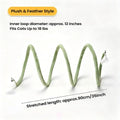 Foldable Spring Cat Tunnel Toy with Jingle Bells & Plush Ball Cat Tunnel Toy PLUSH Green