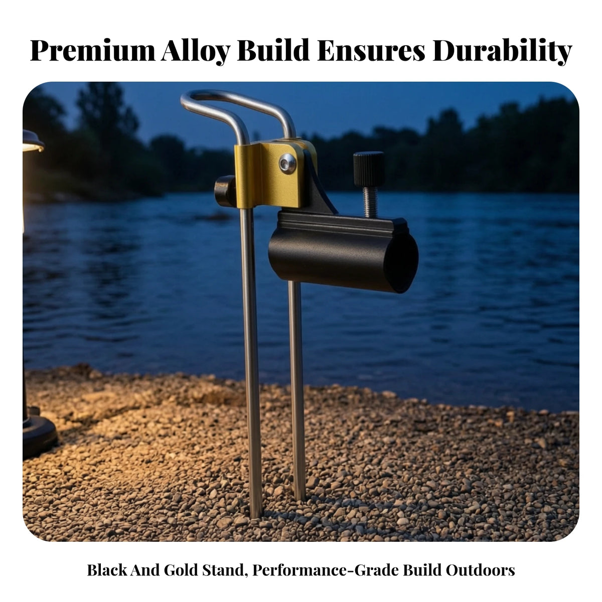 Ground Fishing Rod Holder – Adjustable Clamp & Rust Resistant Fishing Rod Holder PLUSH