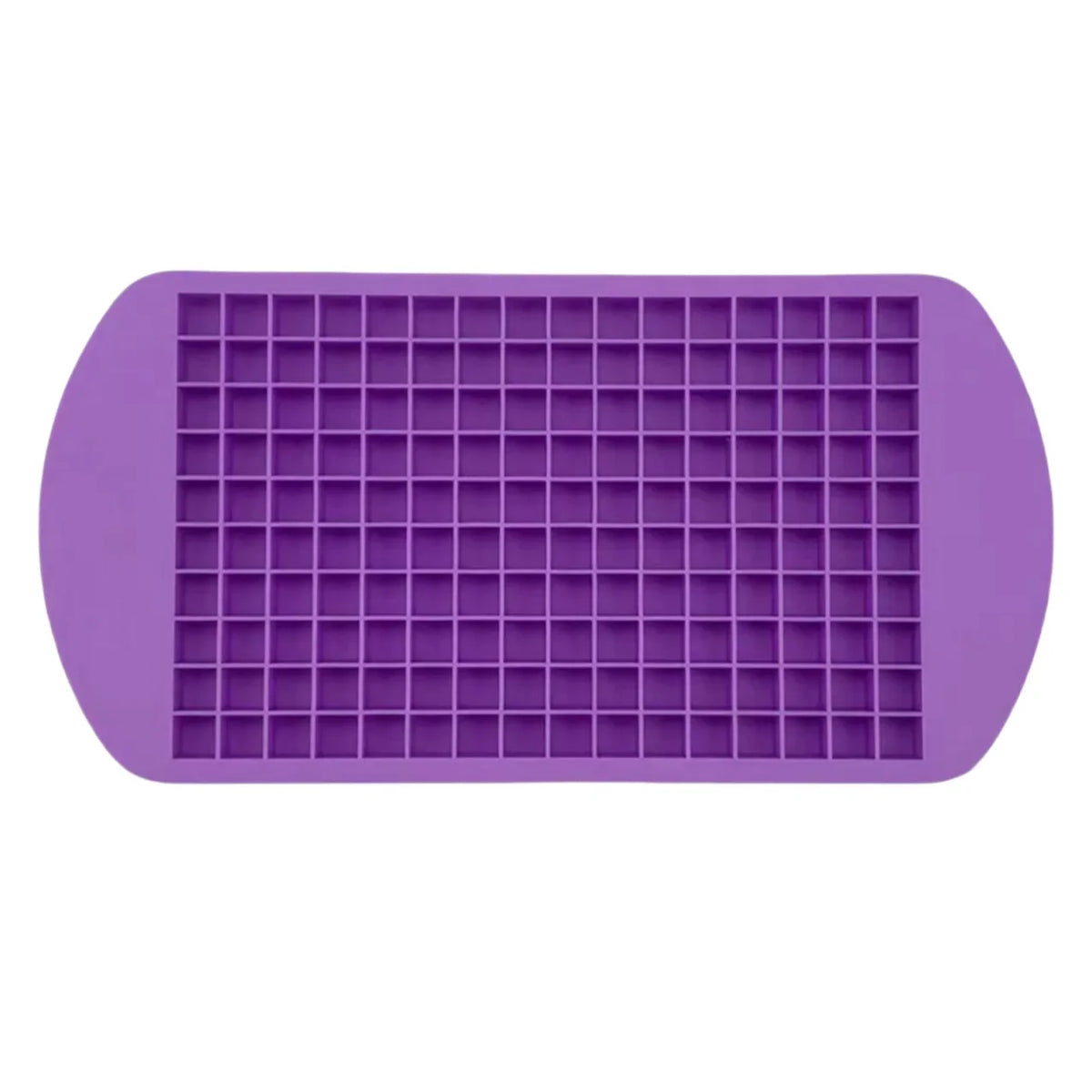 Silicone Mini Ice Cube Trays – 160 Tiny 1cm Stackable Molds Ice Cube Tray PLUSH 160Grid-Purple 10PCS
