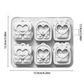 6-Cavity Backpack Silicone Mold – Candy, Chocolate & Ice Silicone Baking Mold PLUSH Gray