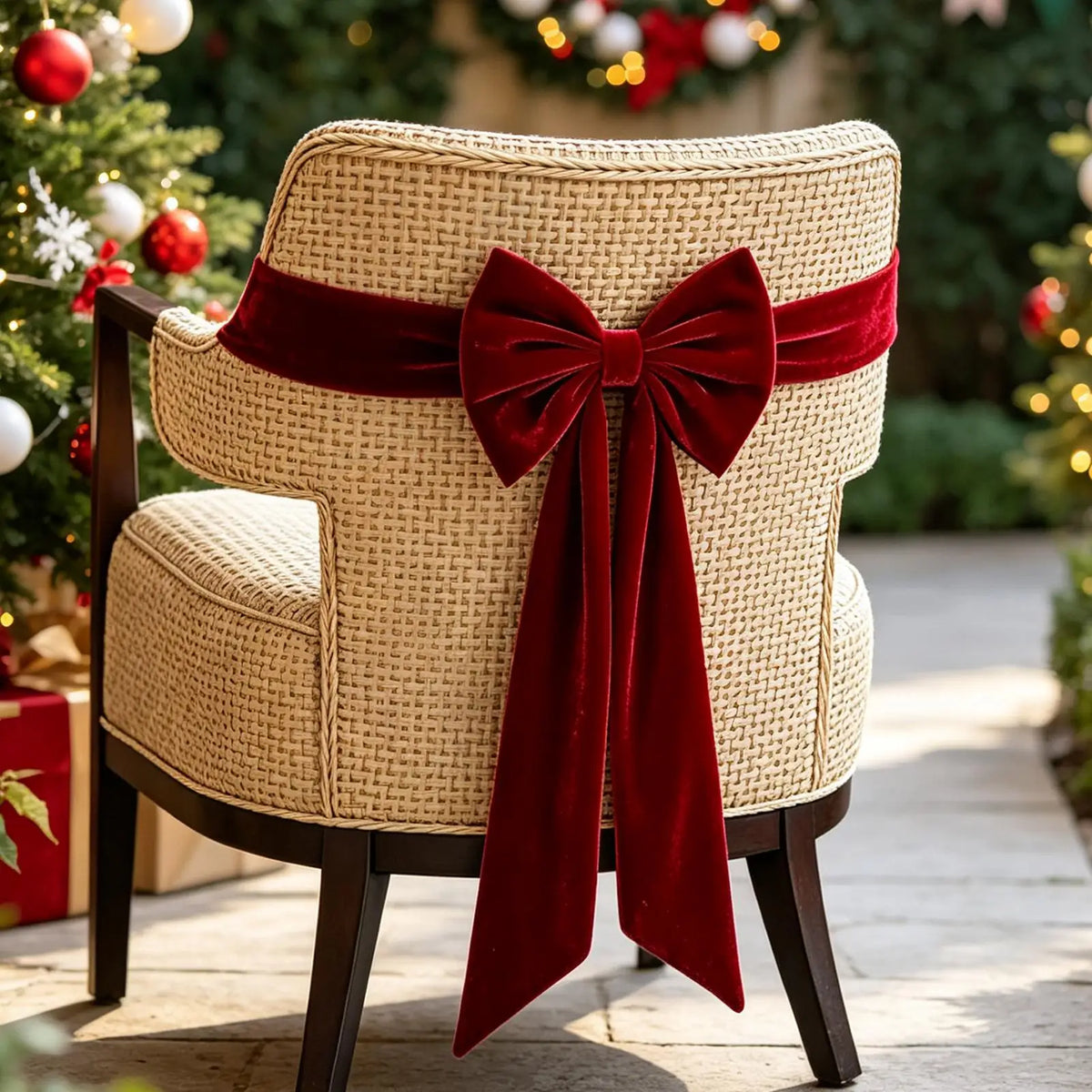 Satin Chair Sash Bow – Wedding, Holiday & Party Décor Chair Sash Bow PLUSH