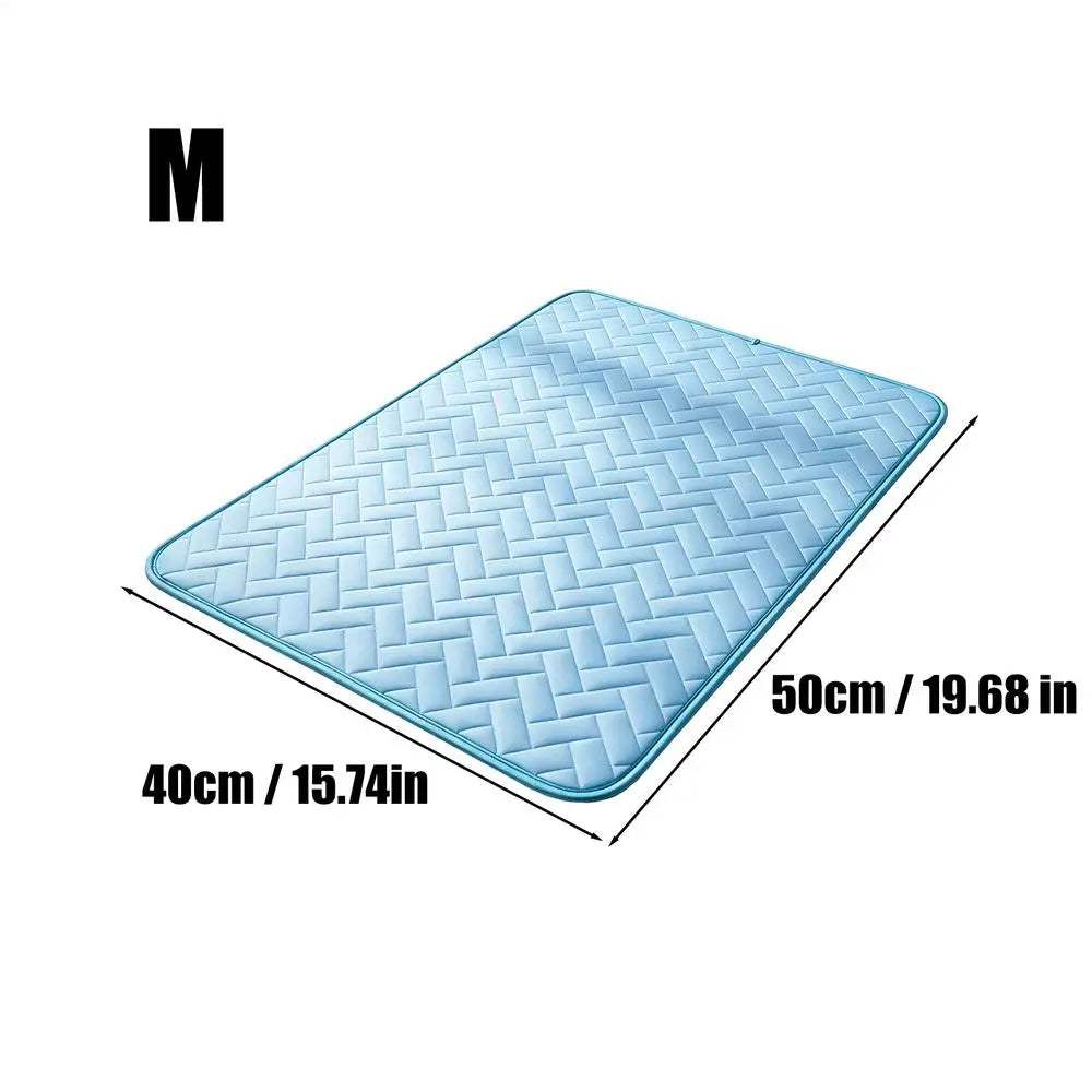 Self-Cooling Ice Silk Pet Mat for Dogs & Cats – All Sizes Pet Cooling Mat PLUSH M