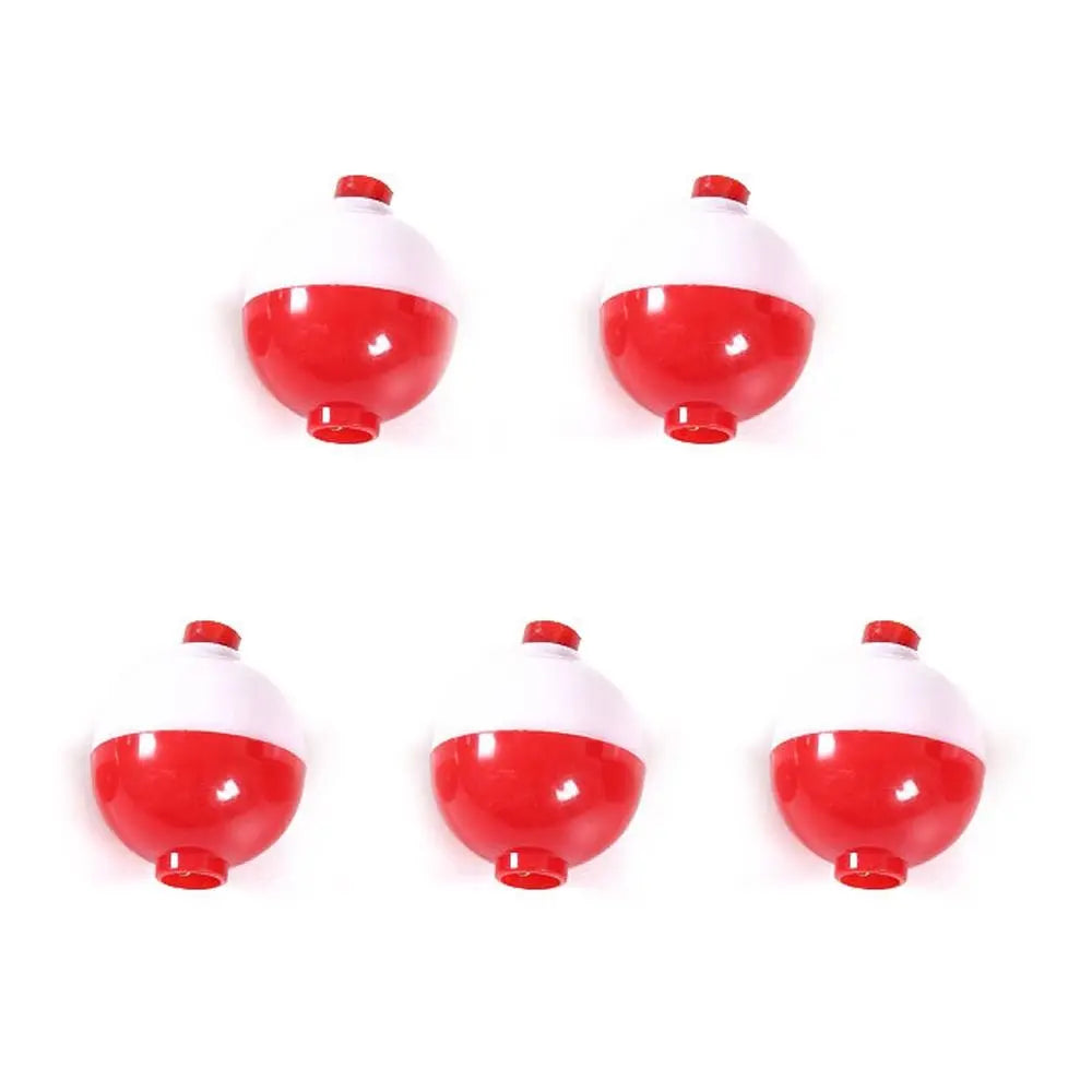 Red White Plastic Fishing Bobber Float Ball Set – 7 Sizes Fishing Bobber Set PLUSH 38mm-5pcs