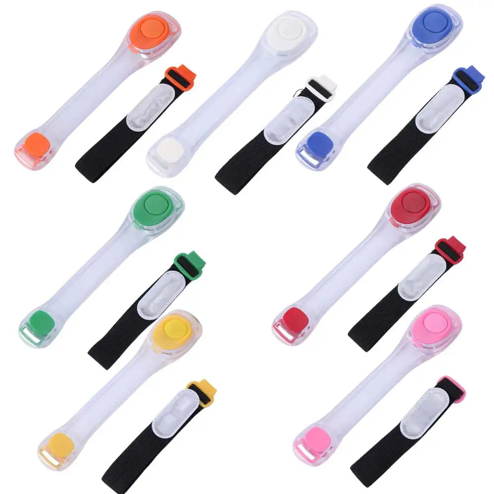 Adjustable LED Light-Up Armband – Glow Running Wristband LED Sports Armband PLUSH