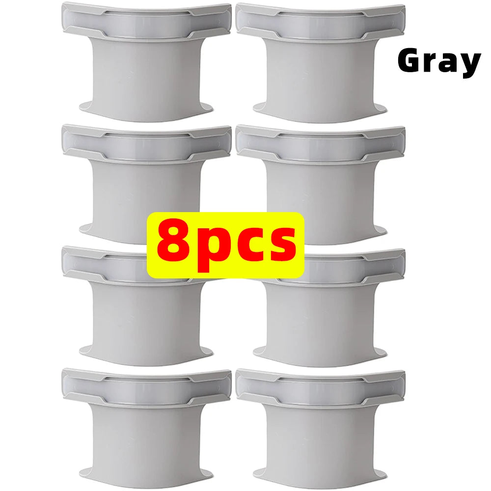 Bed Sheet Corner Clips – Non-Slip Tightener & Secure Holder Bed Sheet Clips PLUSH Grey 8Pcs